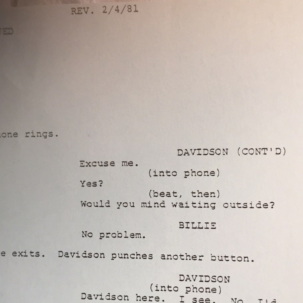 1981 Signed Script From The Show Series Lou Grant - image 4